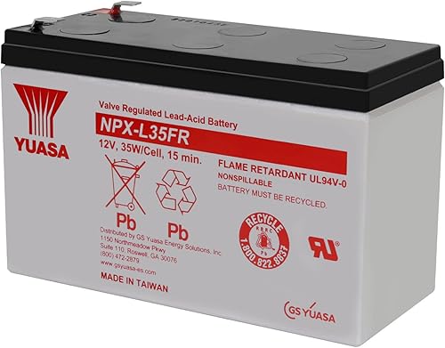 Yuasa Batería AGM de alta velocidad NPX-35FRF2 12V 8.5Ah (retardante de llama)