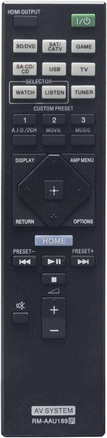 VINABTY RM-AAU189 Remote Control replacement fit for Sony AV system STR-DN1050 STR-DN850 STR-DN1005D STR-DB850