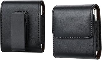 Flip Wallet Phone Case with Belt Holster for Alcatel Go FlipV, MyFlip, TCLFlip Pro/4/3, Blu Cingular Flex 2,Consumer Cellular IRIS,Nokia 2720 2760 2780/Motorala Razr and Samsung Galaxy Z Flip