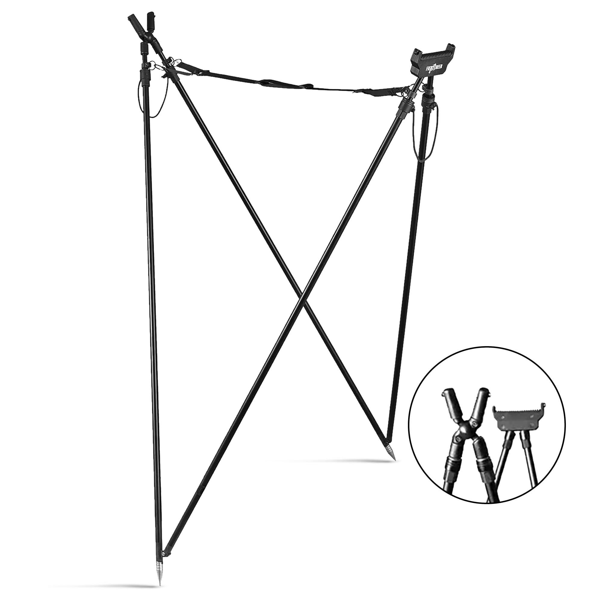 Royal Hunter® - Pirschstock - Gewehrauflage - Zielstock für die Jagd - Schießstock für perfekte Balance präzises Zielen - höhenverstellbar bis 180cm
