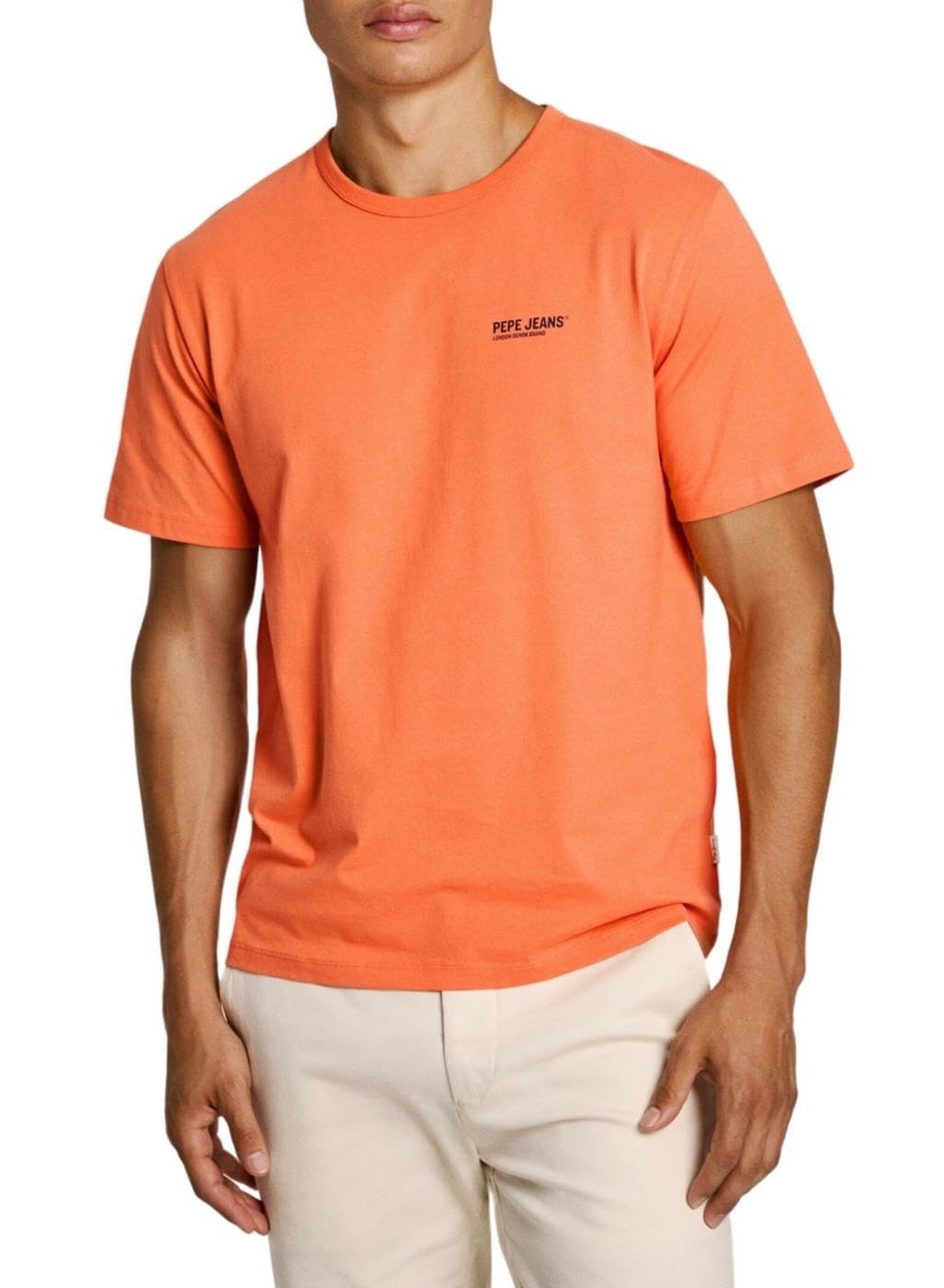 Pepe Jeans Men's Tee, T-Shirt, Orange, M