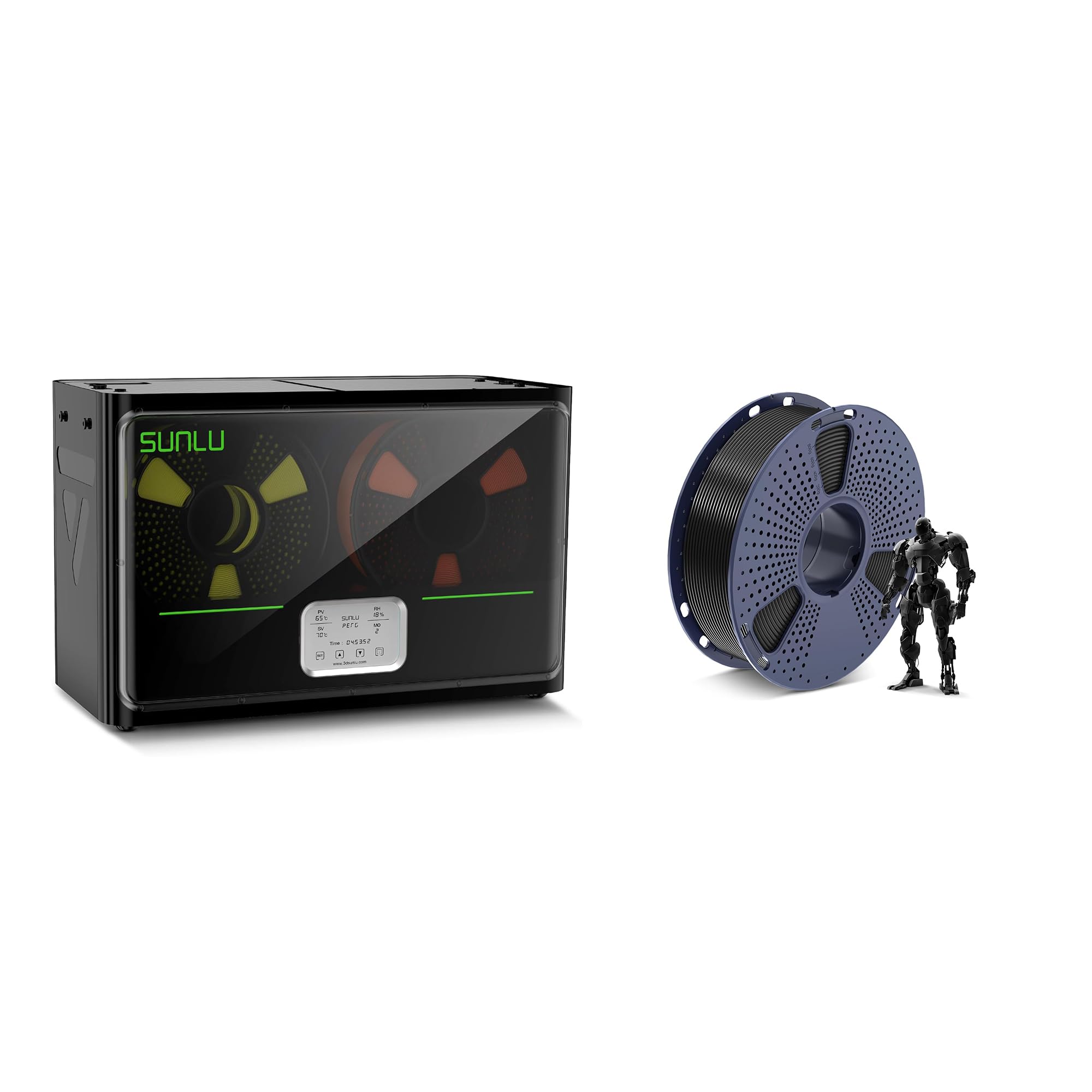 Official 3D Printer Filament Dryer S4 and SUNLU PLA Filament 3D Printer Filament