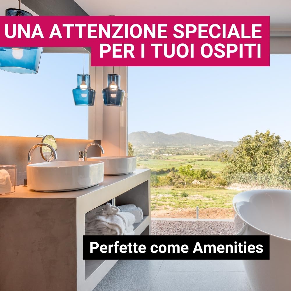 GPQ - Salviettina Struccante | 250 pz | Amenities Detergente Viso | Idratante - Pelle Morbida - Senza Parabeni - Biodegradabile | Hotel, B&B, Casa Vacanze, Campeggio, Crociera... | Fabbricato nell’UE