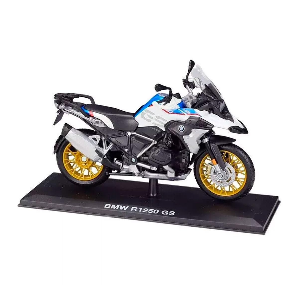 Maisto Weiß Miniature Bmw R1250 Gs 1/12 With Moto Base