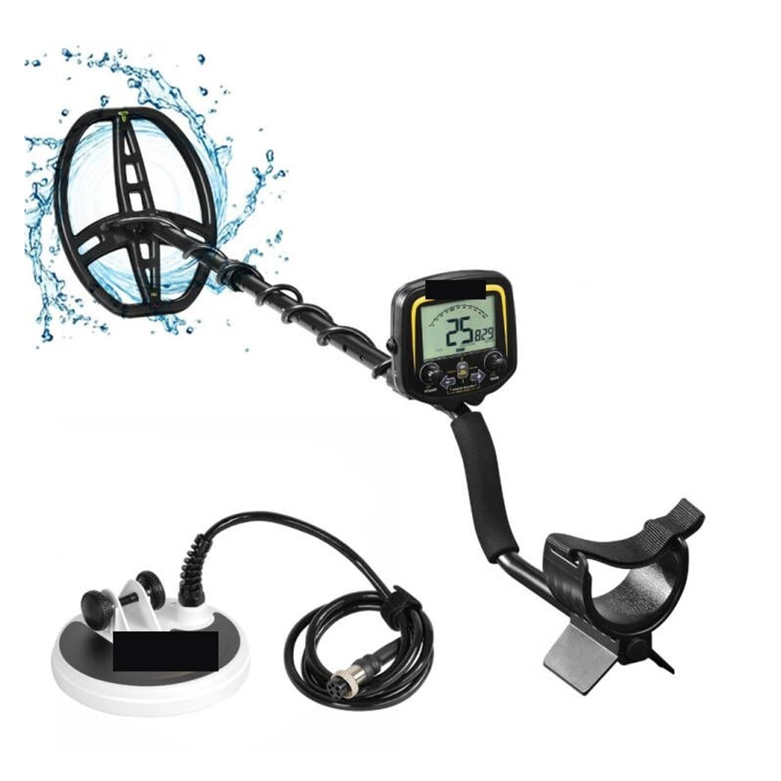 Metal Detector, Underground Metal Detector FS2 TX-850 Scanner Finder Gold Digger Treasure Hunter Pinpointer with Two Coils(with Two coils-01)
