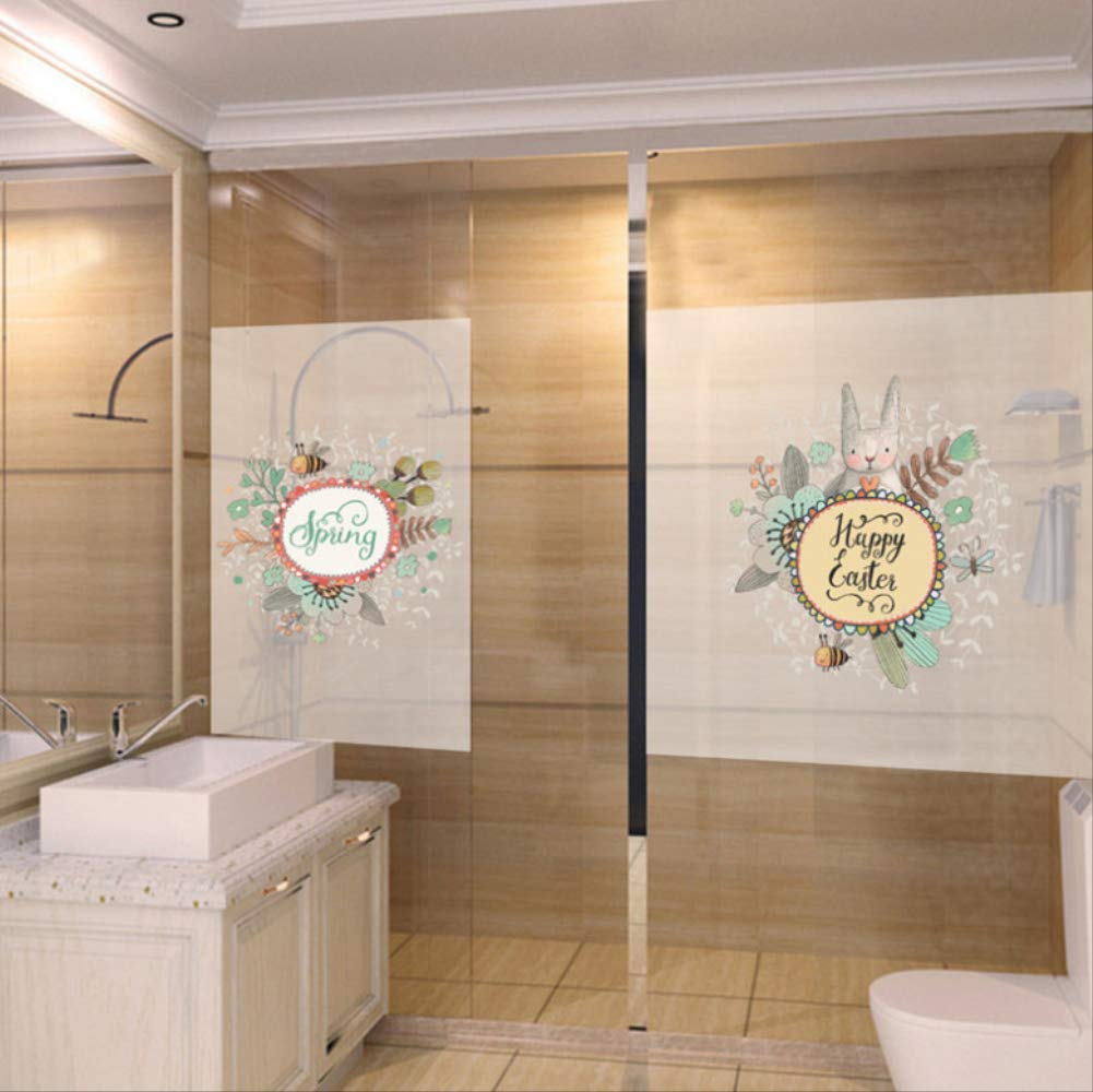 Wall Stickers Happy Castes Spring Window Decoration Store Window Garden Bee Refrigerator Decor Wall Decal Arts Poster