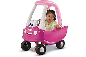 Princess Cozy Coupe Ride-On Toy for Toddlers 1-3 Years Old with Handle