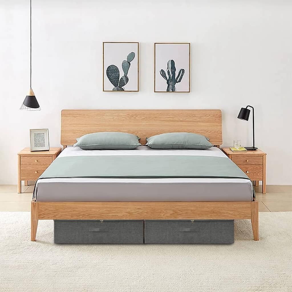 Aufbewahrungsboxen 2 Stk Stoff faltbar 70x40x18 cm Anthrazit Ordnungshelfer für Regal Schublade Büro Schlafzimmer platzsparend stapelbar Organizer Behälter