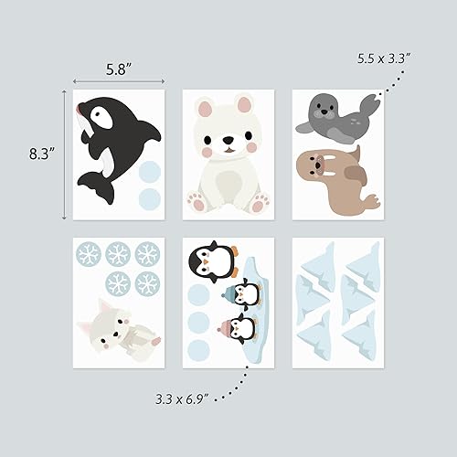 Miniatura 5 de Calcomanías de animales exóticos - Calcomanías de pared fáciles de aplicar y extraíbles transforma tu habitación con una decoración artística