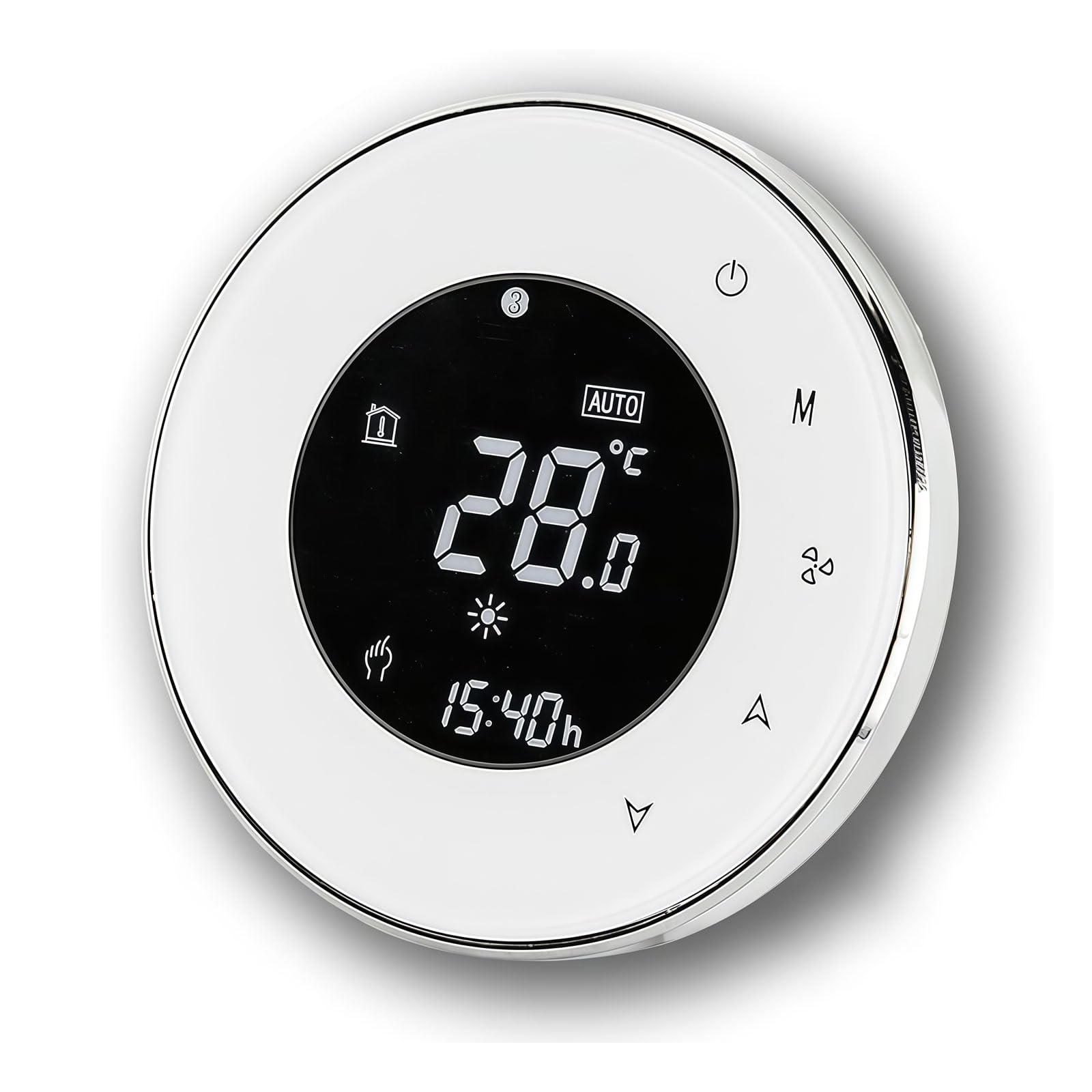 Caslant 6000 Series Wi-Fi Thermostat - Programmable Touchscreen Thermostat for Heating or Air Conditioning - Remote Control from Mobile Phone Compatible with Alexa, Google Home and IFTTT