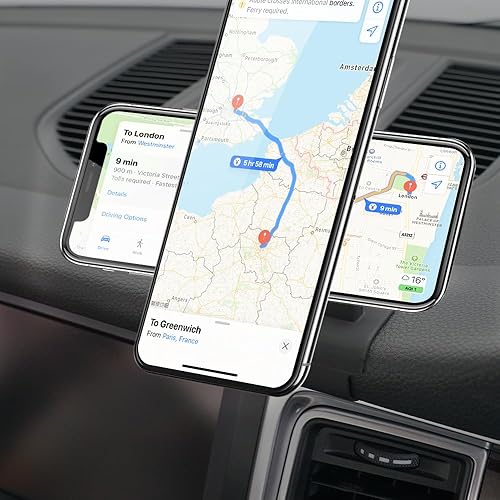 Miniatura 4 de BEERTE Soporte de coche Magsafe para Porsche Macan 2015-2024 Porsche Cayenne 2019-2023 20 imanes fuertes Soporte magnético para teléfono para iPhone