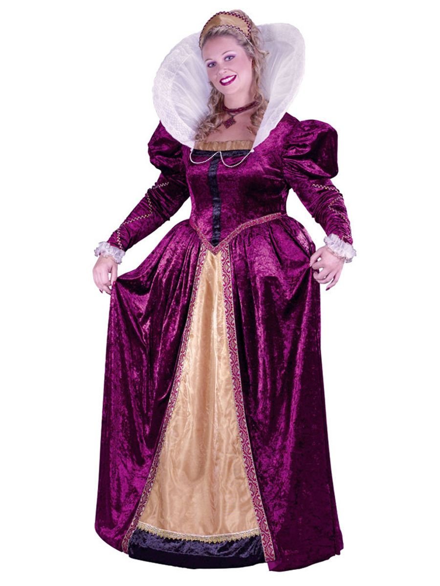 Elizabethan Queen Costume Plus Size 1x 2x Dress Size 16