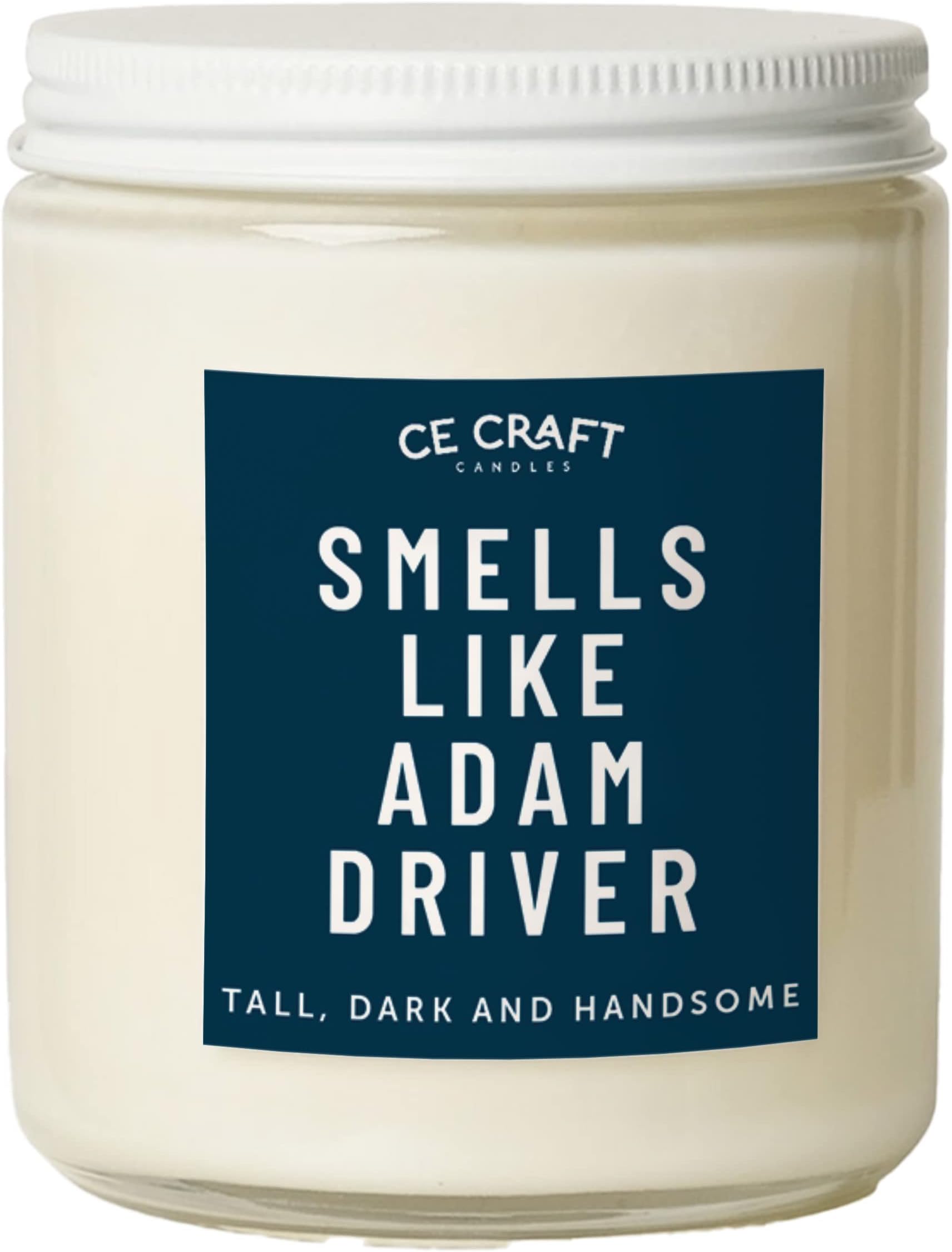 C&E Craft CE Craft,Smells Like Adam Driver Candle,Flannel Pine Scented Soy Wax Candle,Delightful Fragrance,Candle Jar for Home, Office, Gift ,8 Ounce Candle