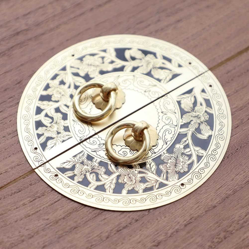 Cabinet face plate.Decorative Kitchen cabinet Handle Pull (Color : A, Size : Diameter14cm)