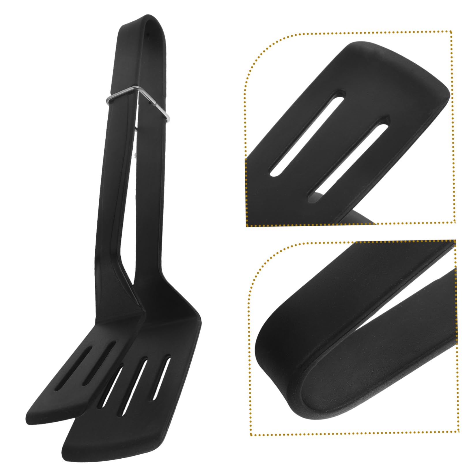 BESTonZON 2stücke Silicone Kitchen Clamp Multifunktionale Bbq Zange Und Pfannenwender Lebensmittelechtem Für Steak Fisch Und Eier Hitzebeständig Antihaft