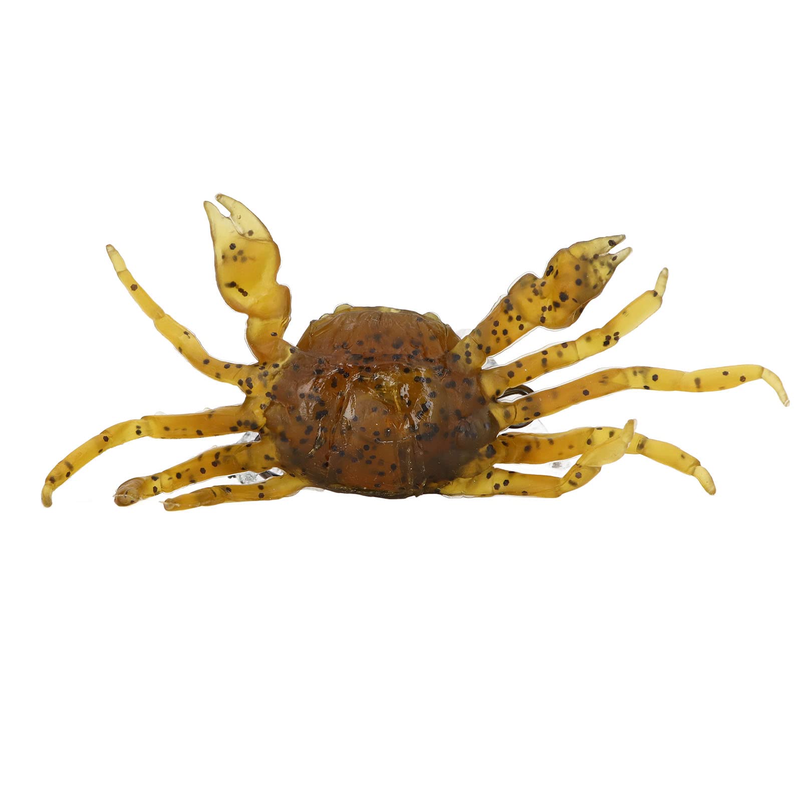 RiToEasysports Esche artificiali per granchio, 8 pezzi, 13 cm, 33,5 g, esche morbide per la pesca a granchio, con ganci, esche artificiali per acqua dolce e salata (marrone giallastro)
