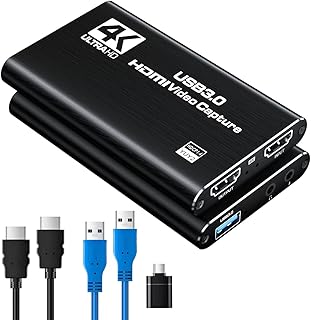 Carte de Capture HDMI Newhope pour Streaming, Capture Full HD 1080P 60FPS USB 3.0 Audio Vidéo, pour Streaming Caméra/Xbox/PS4/PS5/Switch/PC