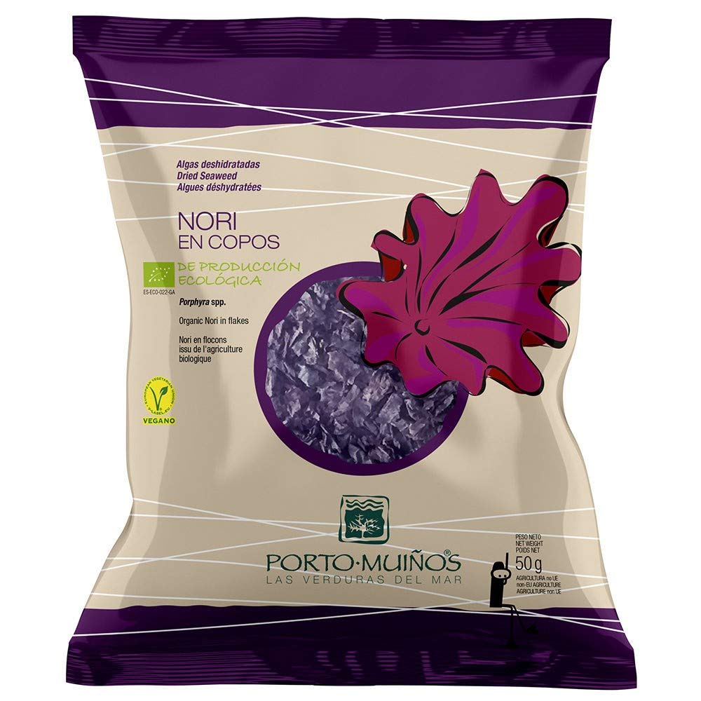 Alga Nori Deshidratada BIO Porto Muiños 50 Gramos En Copos