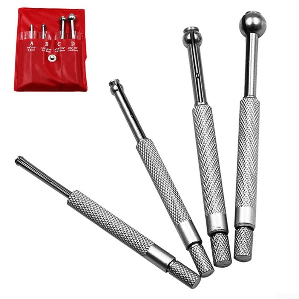 Lot de 4 jauges de diamètre intérieur réglables pour trou d'expansion manuelle 3–13 mm