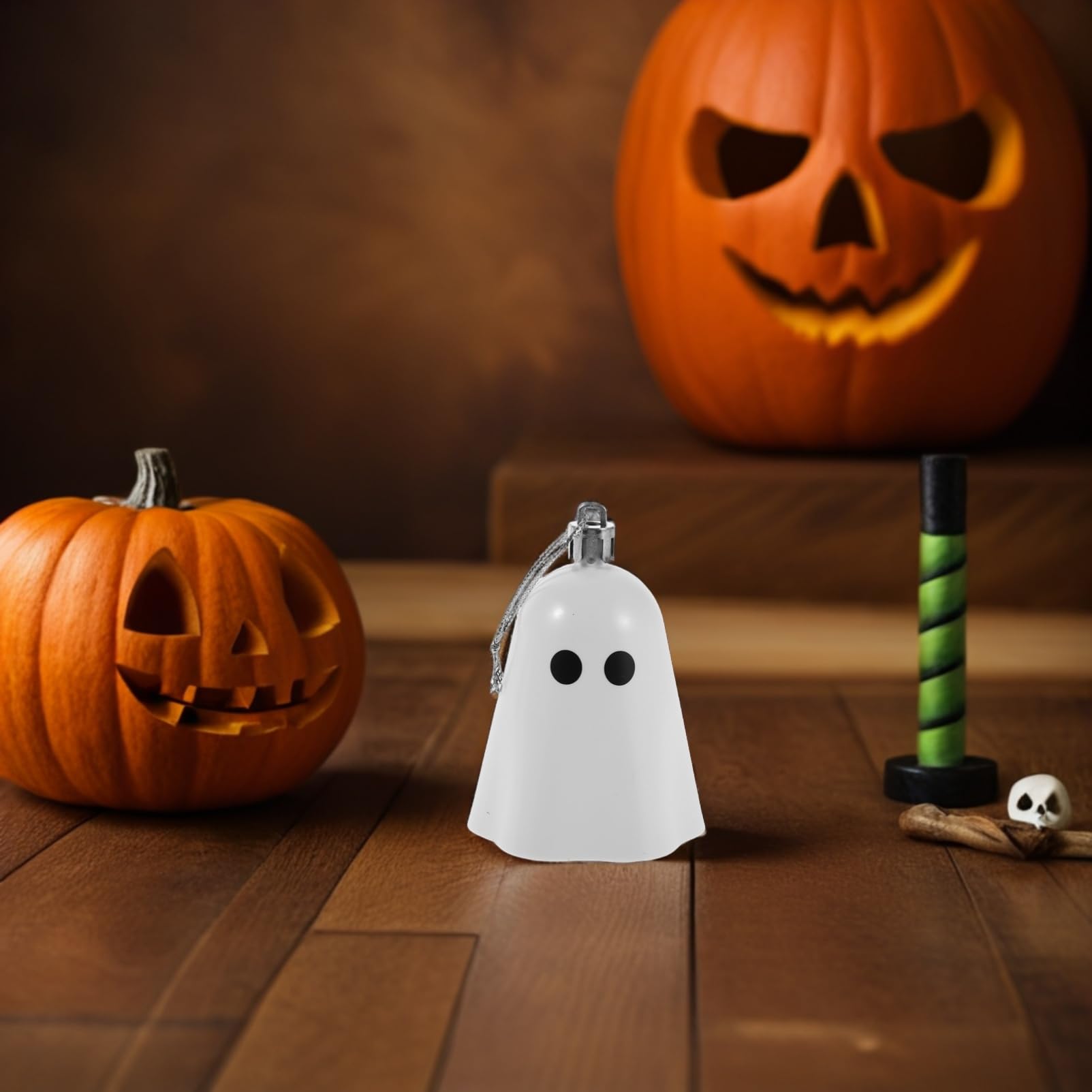 ABOOFAN 12 Pezzi Decorazioni di Halloween in Resina a Forma di Spirito Bianco, Ornamenti Appesi Stabili e Compatti per Camere e Uffici
