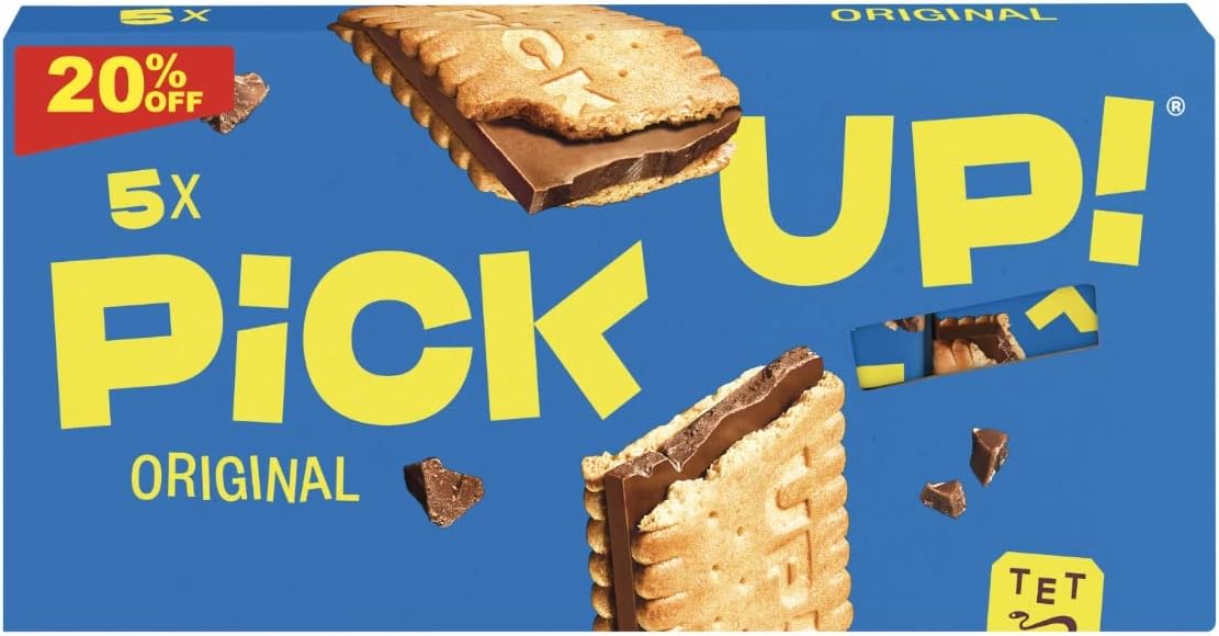 – Pick Up Chocolate Biscuits 28 g 4+1