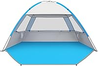Vista 13 de Gorich - Tienda de campaña de playa con refugio solar para 3/4-5/6-7/8-10 personas con protección UV UPF 50+, toldo de playa ligero y fácil