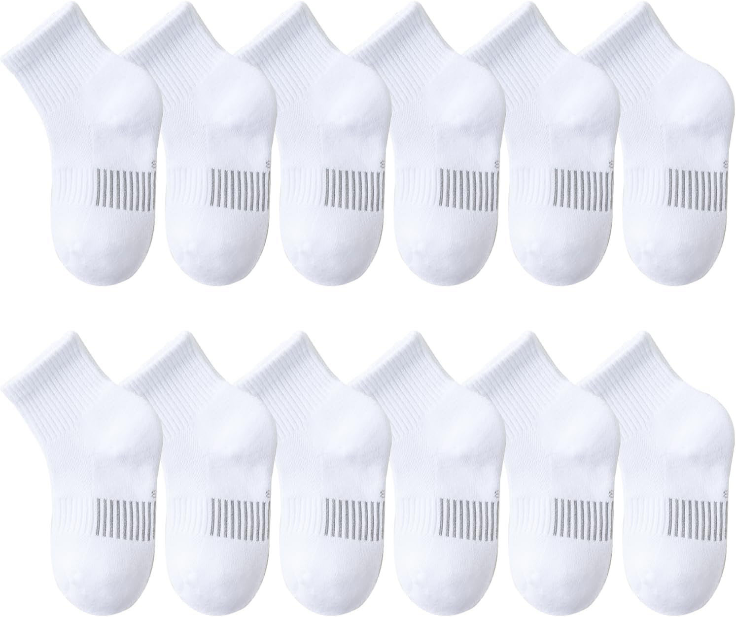 Marchare Kids Athletic Socks Half Cushioned Crew Socks Ankle Socks Kids Cotton Sport Socks