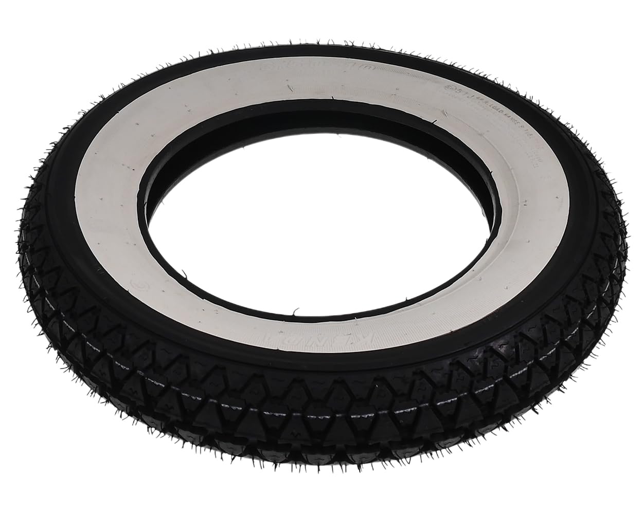 Pneu mural blanc Kenda 3,50-10" 4PR 51J pour scooter Chine, Hercules CV, Honda Dax 50 ST70 ZB50 Monkey