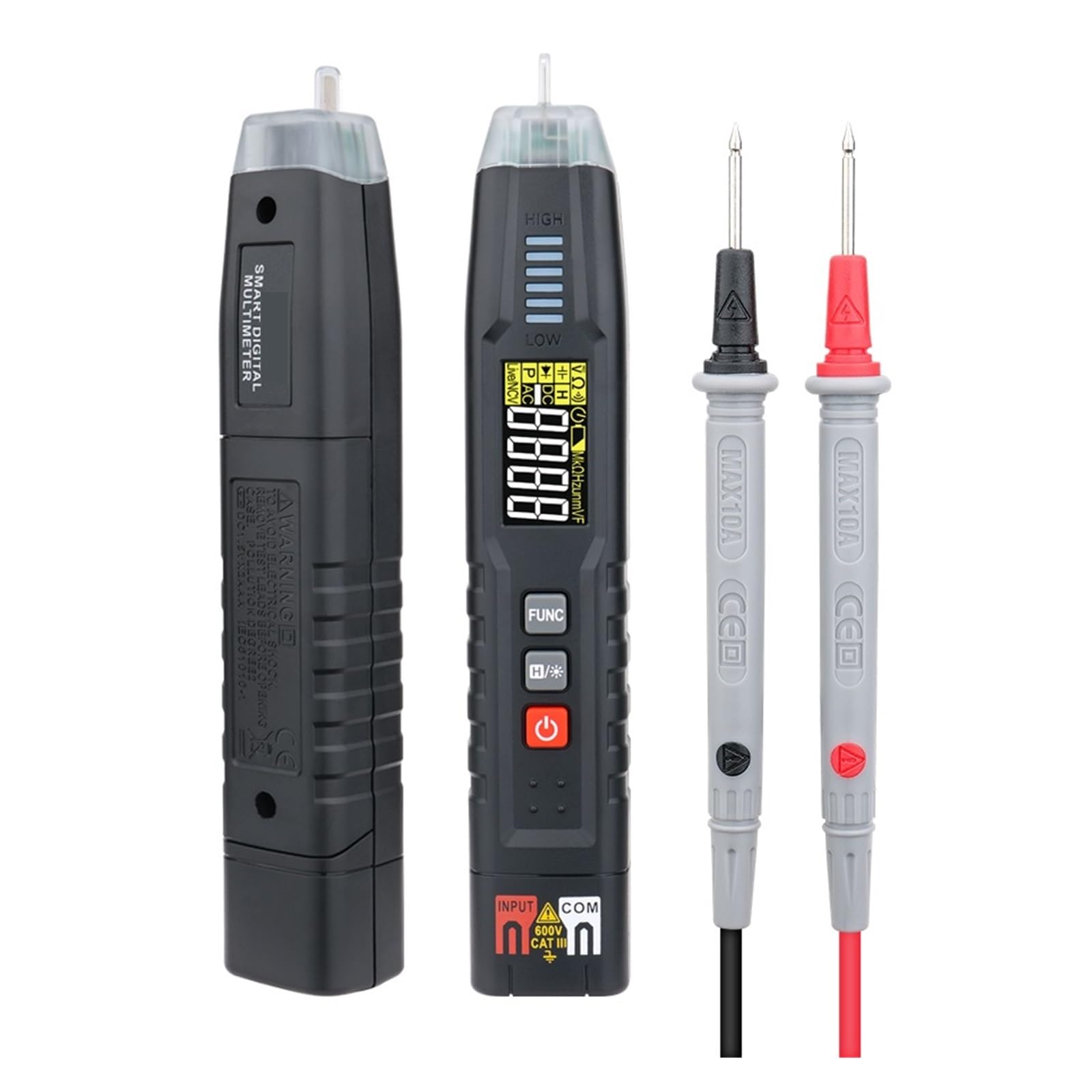 Inteligentne Pióro Multimetr Cyfrowy True Auto Zakres DC AC Woltomierz NCV Tester Sekwencji Faz Bezpieczny, Praktyczny, DokłAdny