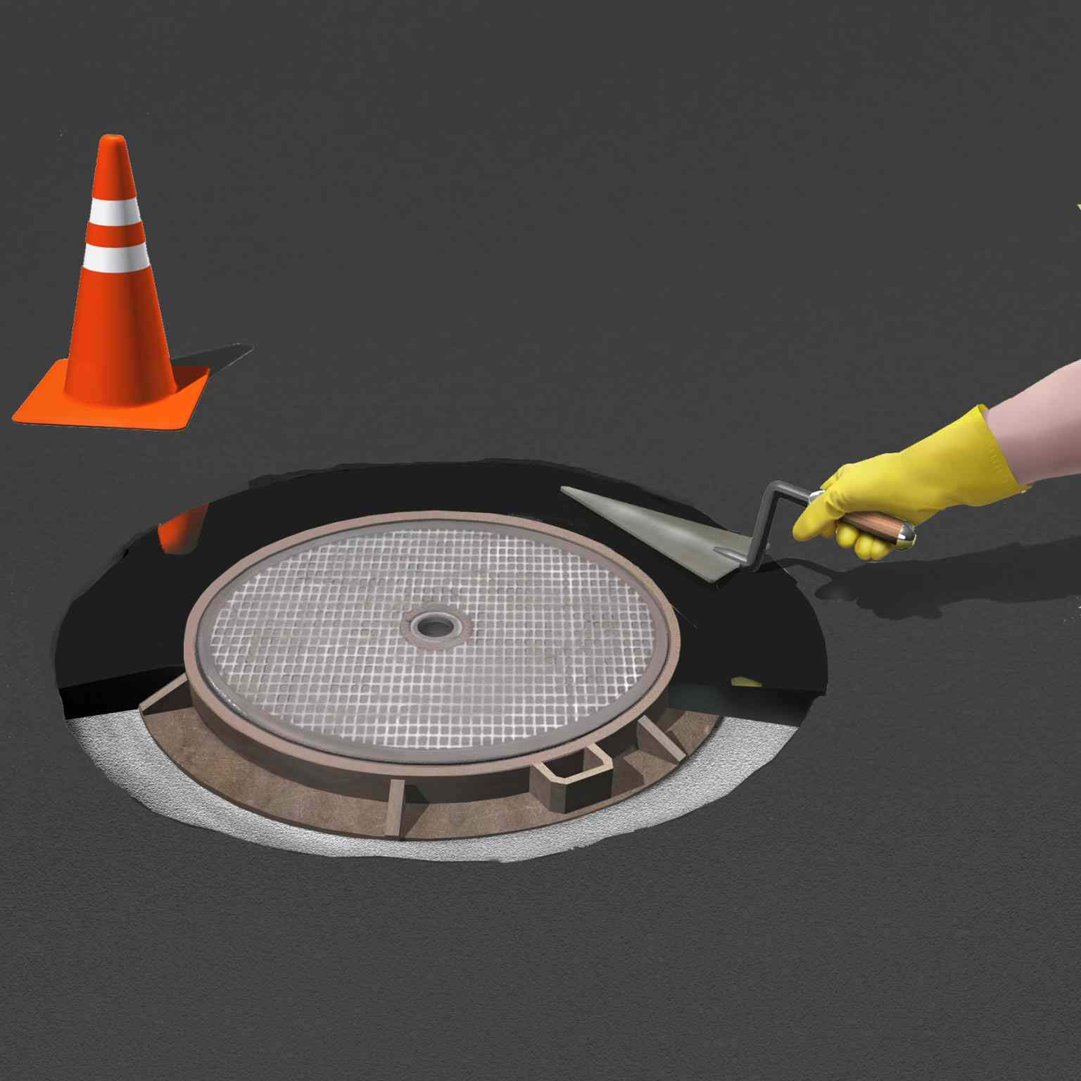 SIKA - Mortier scellement voirie - Sika FastFix 138 FTP - Noir - 25kg