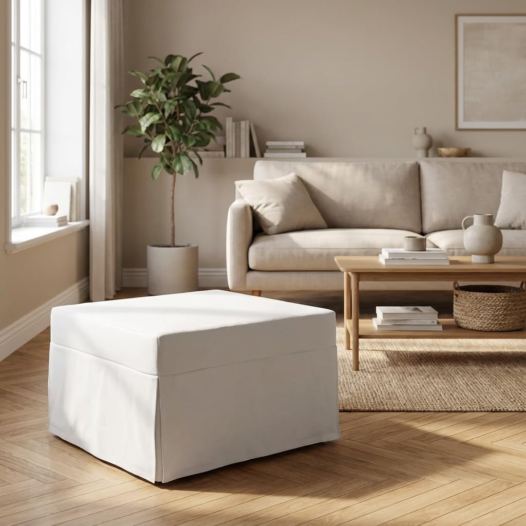 POUF LETTO RECLINABILE A LETTO (POUF LETTO BIANCO)