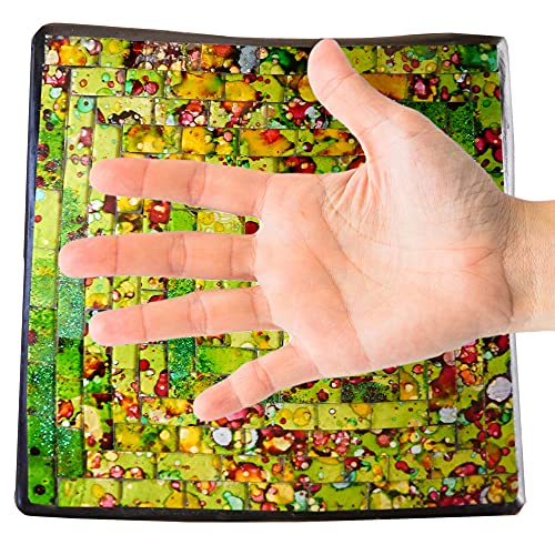 ART-CRAFT Dekoschale Mosaikschale grün Tonschale Schlüsselschale aus Terracotta mit handbemalten Glaselementen zu einem… – Bild 8