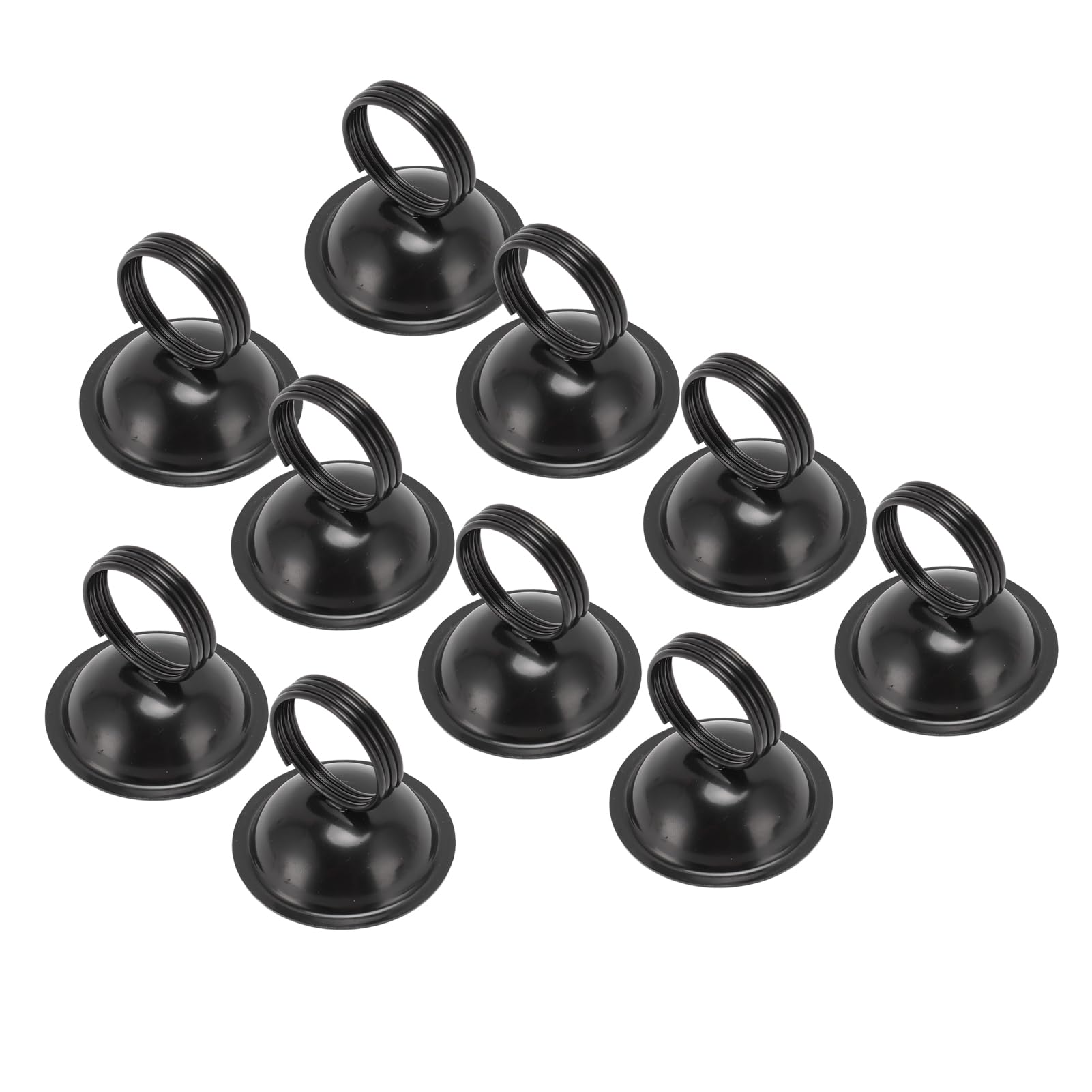 Menu Clips, 10pcs Table Number Holders Stable Stylish Fadeless for Reception for Wedding (Black)
