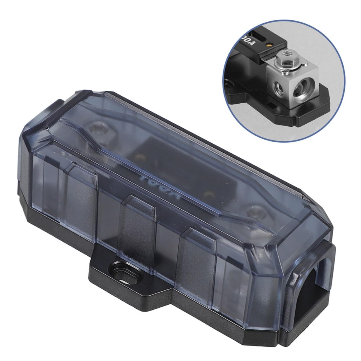 Healeved Portafusibili per Amplificatore Audio 100a 2 Pezzi in Lega di Zinco Protezione Alta Efficienza e Installazione Facile per Sistemi Audio Auto