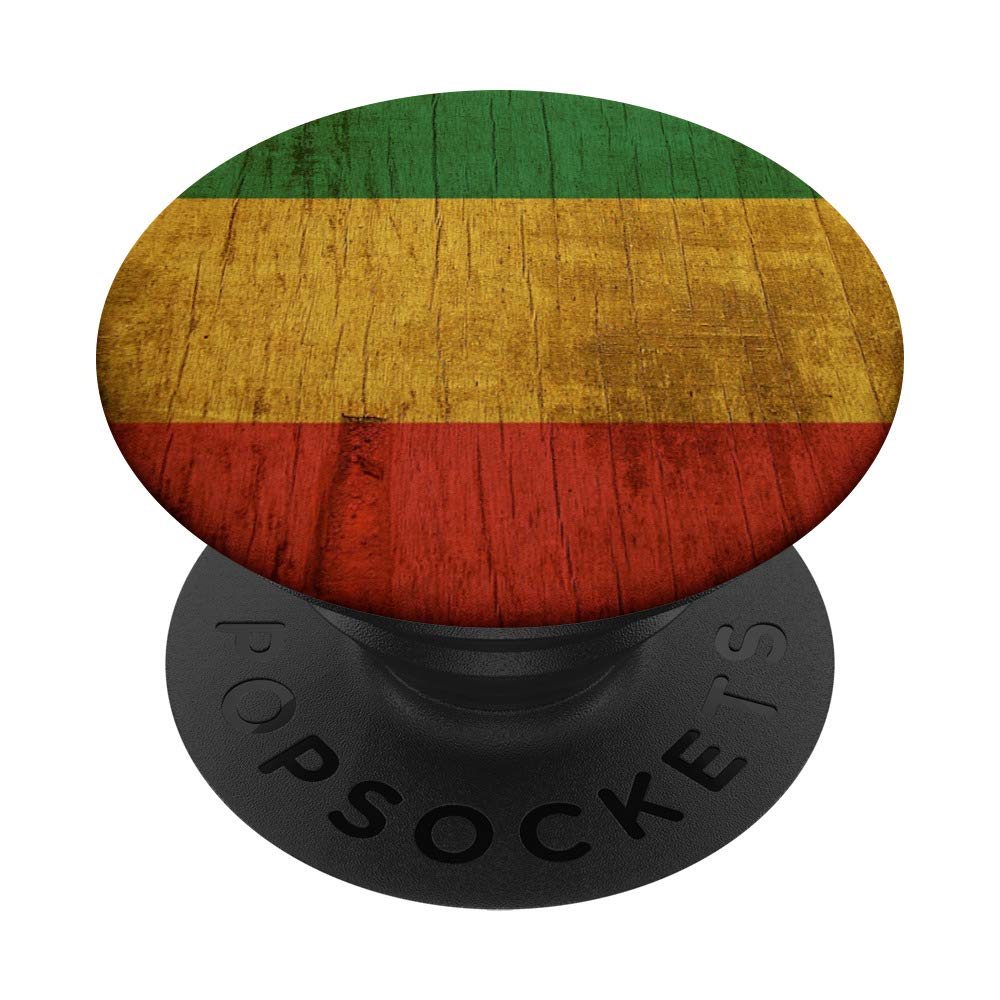 Reggae Music Rasta Roots Rock Colors Graphic PopSockets PopGrip: Swappable Grip for Phones & Tablets