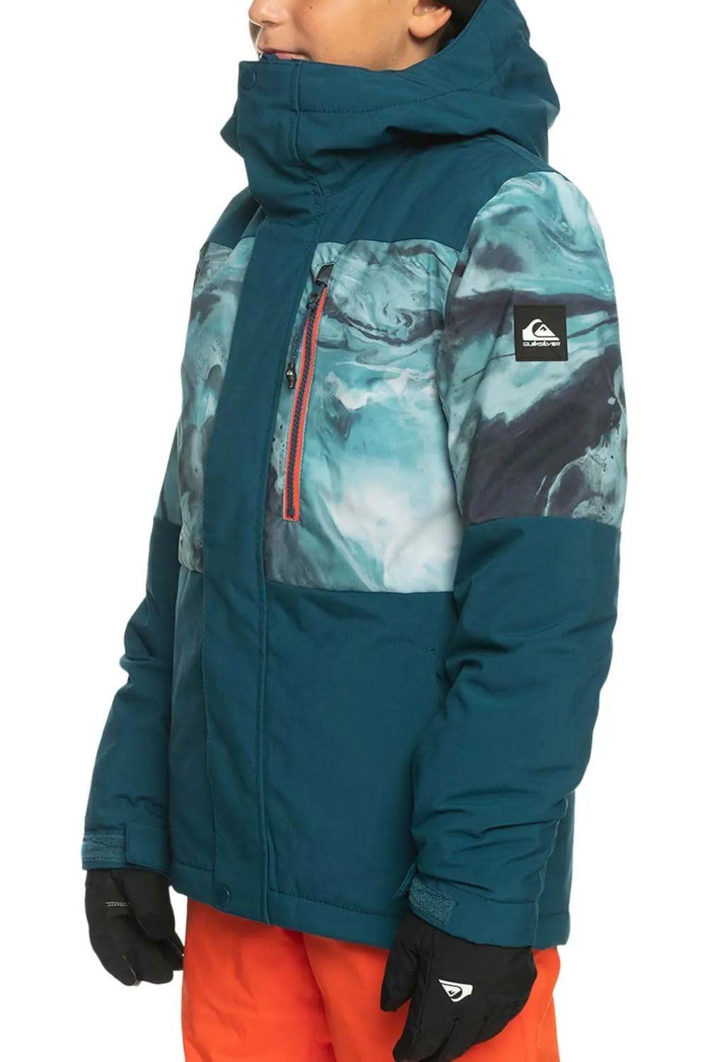 Kurtka chłopięca Quiksilver Mission zimowa narciarska turkusowa 140