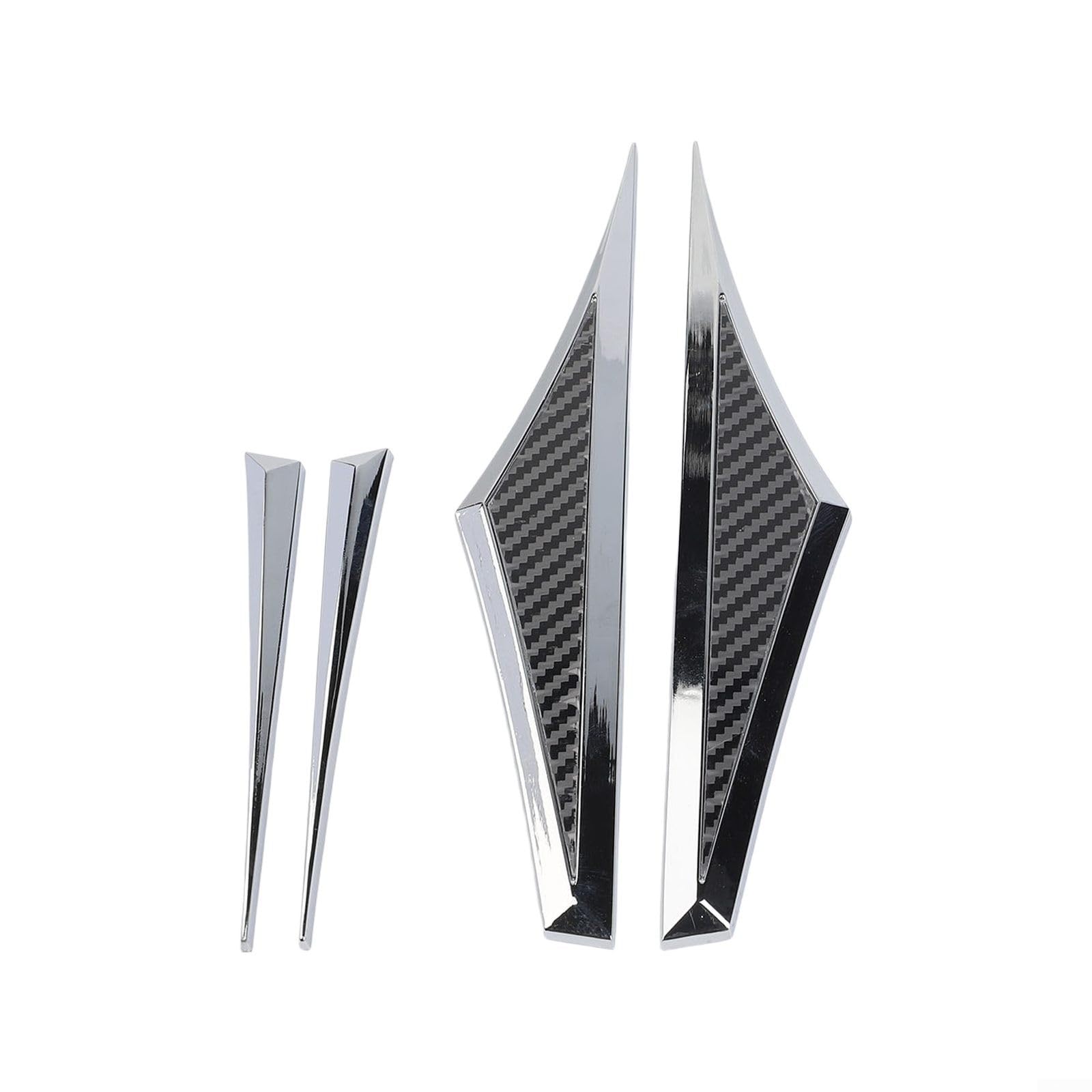 Insignias de metal 3D con emblema lateral, calcomanías de acero inoxidable para puerta de coche