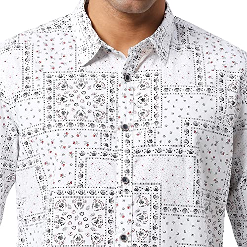 Image of Pepe Jeans Men's Casual Shirt | Trendy Printed Shirt for Men| Regular Fit | Full Sleeve | Available in Plus Size, Cotton