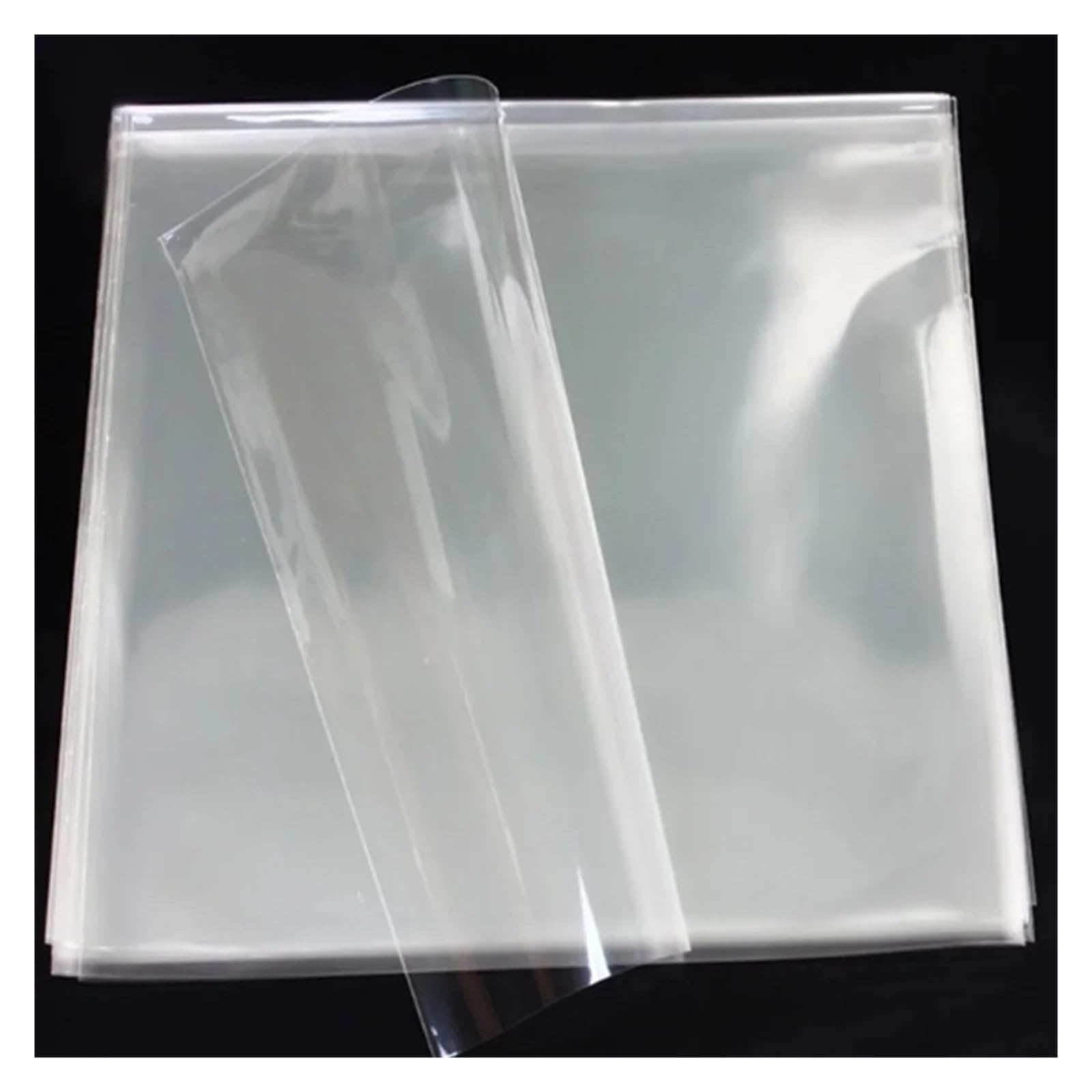 100 Pezzi LP Vinile Disco Borsa 12 Pollici Esterno Sacchetto Protettivo Nero Busta di plastica Sacchetto Vinile Disco Manicotti Interni per Dischi in Vinile