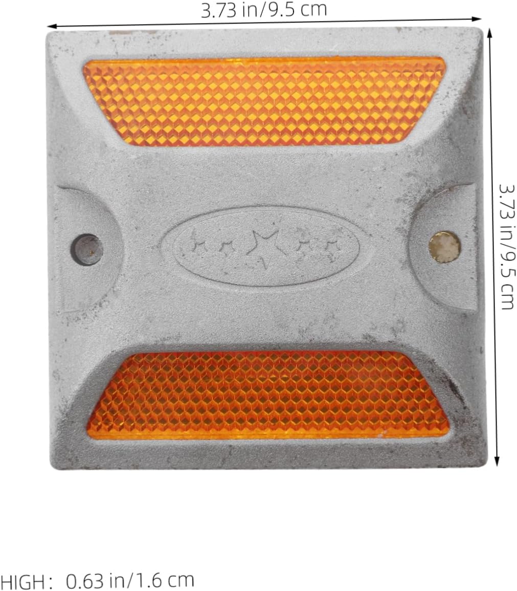 2pcs Security Reflectors Road Reflectors Driveway Markers Pavement Markers Trailer Easy to Install