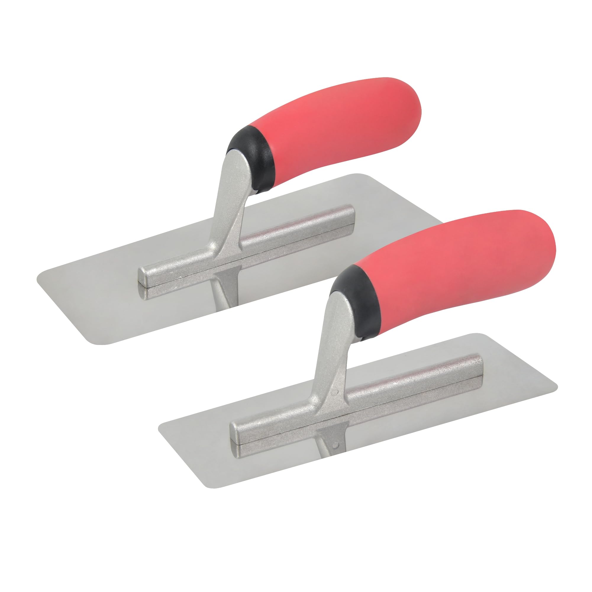 Nichiyo 2 Pcs Stainless Steel Flat Finishing Trowel Masonry Construction Hand Tools Concrete Cement Drywall Plastering Tile Trowel(BXGPDTZ-3)