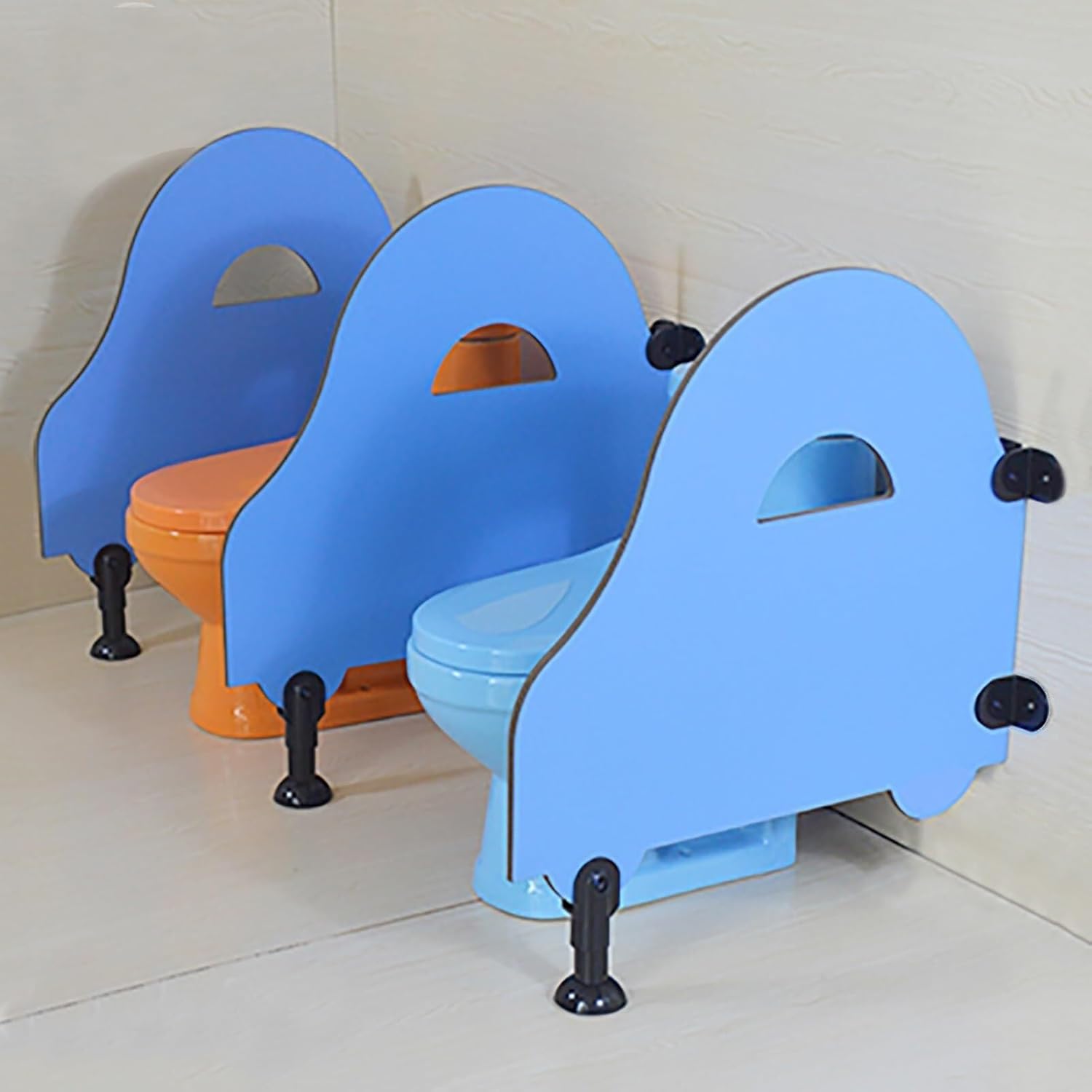 Urinals partition for Men Children's Urinal Partition, Floor-Standing Urinal Baffle, Kindergarten Urinal Partition Screen, Toilet Protection Screen(Orange,1pcs)