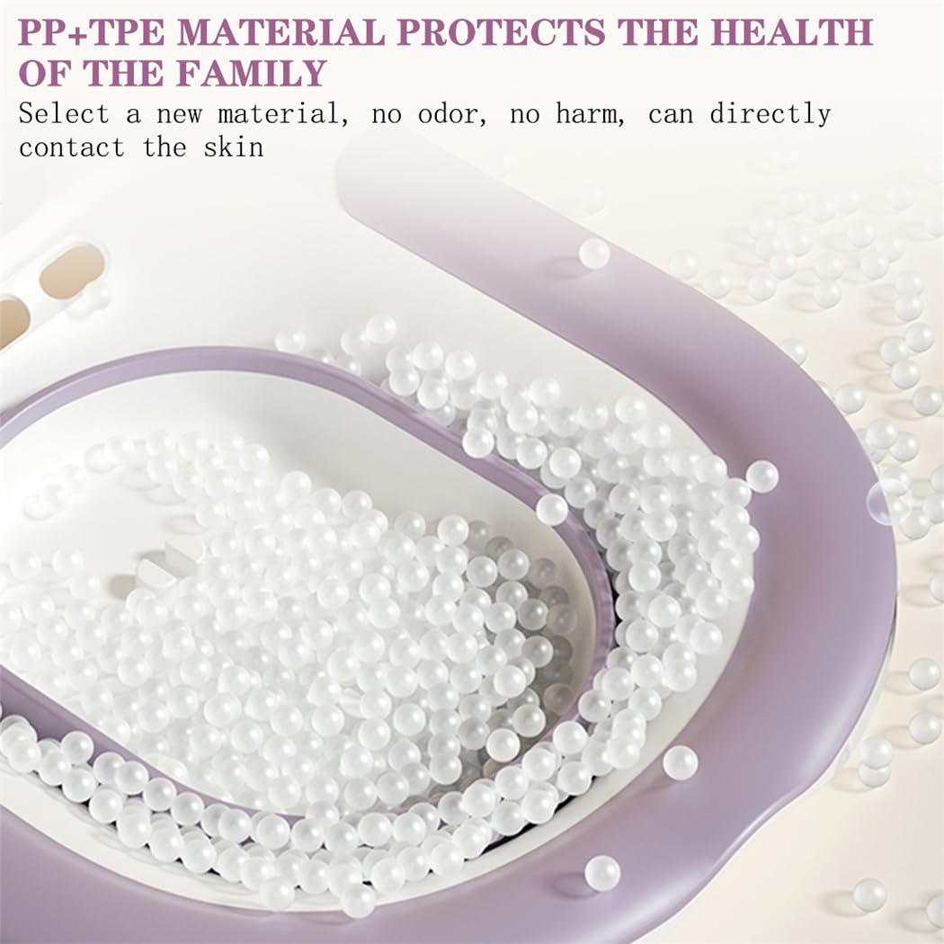 Bain de Siège Bidet Portable pour Hémorroïdes Siège de Toilette pour Soins Postpartum Pliable Sitz Bain Bassin Bain de Siege Toilette Intime Adapté aux Toilettes Standard