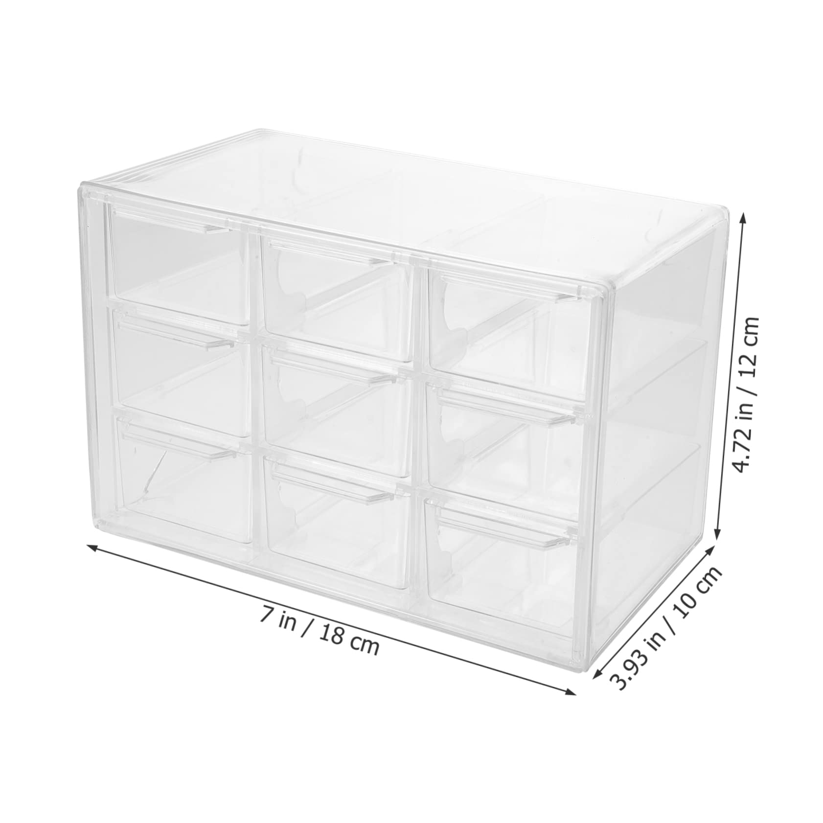 Scatola trasparente cassetto scatola cassetti estraibili mini organizer custodia porta pennelli trucco gioielli forniture per cucire cassetti organizer per gioielli multifunzione ufficio scaffale