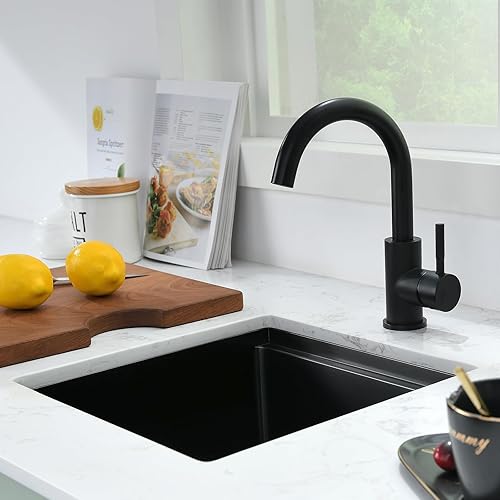 Miniatura 56 de PEPO - Fregadero de cocina de 21 x 18 pulgadas, fregadero de cocina pequeño de acero inoxidable de calibre 16, fregadero de cocina pequeño cuadrado