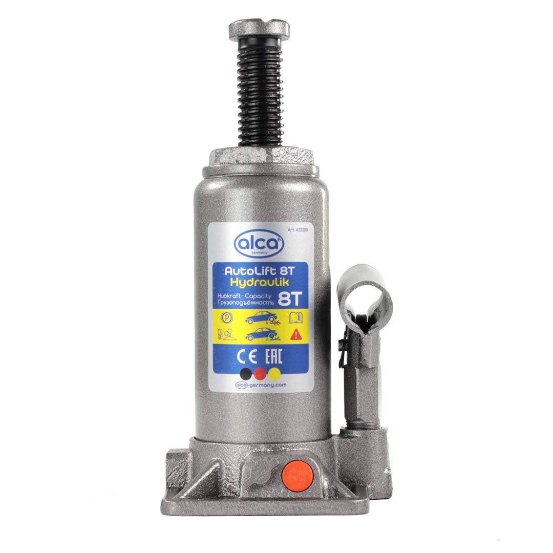 Alca Germany 8 ton hydrauliczny podnośnik do butelek stojak do podnoszenia samochodu/van/łodzi/przyczepy kempingowej