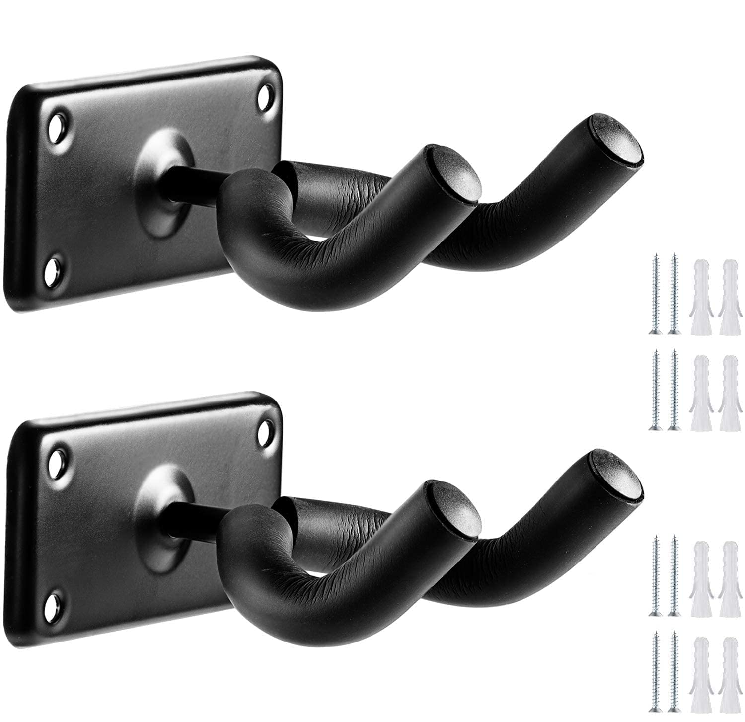 VITION Guitar Wall Mount Hanger Hook for Acoustic and Electric Guitars (2 Pack)
