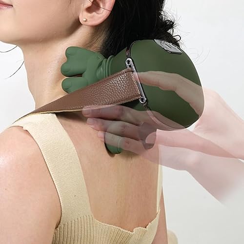 Miniatura 4 de Masajeador de cuello con calor, masajeador térmico Shiatsu, masaje eléctrico de tejido profundo 4D, masajeador recargable de cuello y hombros,