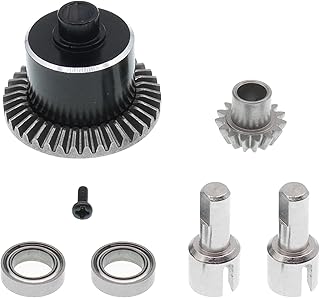 Treehobby 1PCS Metal Differential Case/2PCS Differential Cup/2PCS Bearing Compatible with WLToys 184011 A959-B A979-B A959 A969 A949 A979 K929 A969-B K929-B RC Car Upgrades Parts