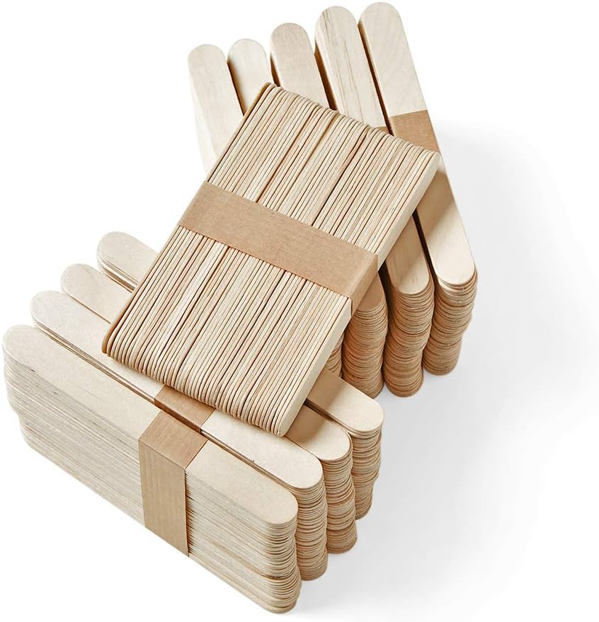 Buy hand2mind Jumbo Size Natural Wood Craft Sticks, Popsicle Sticks For